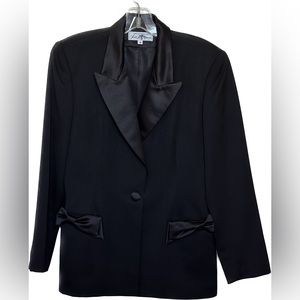 Black wool tuxedo Jacket